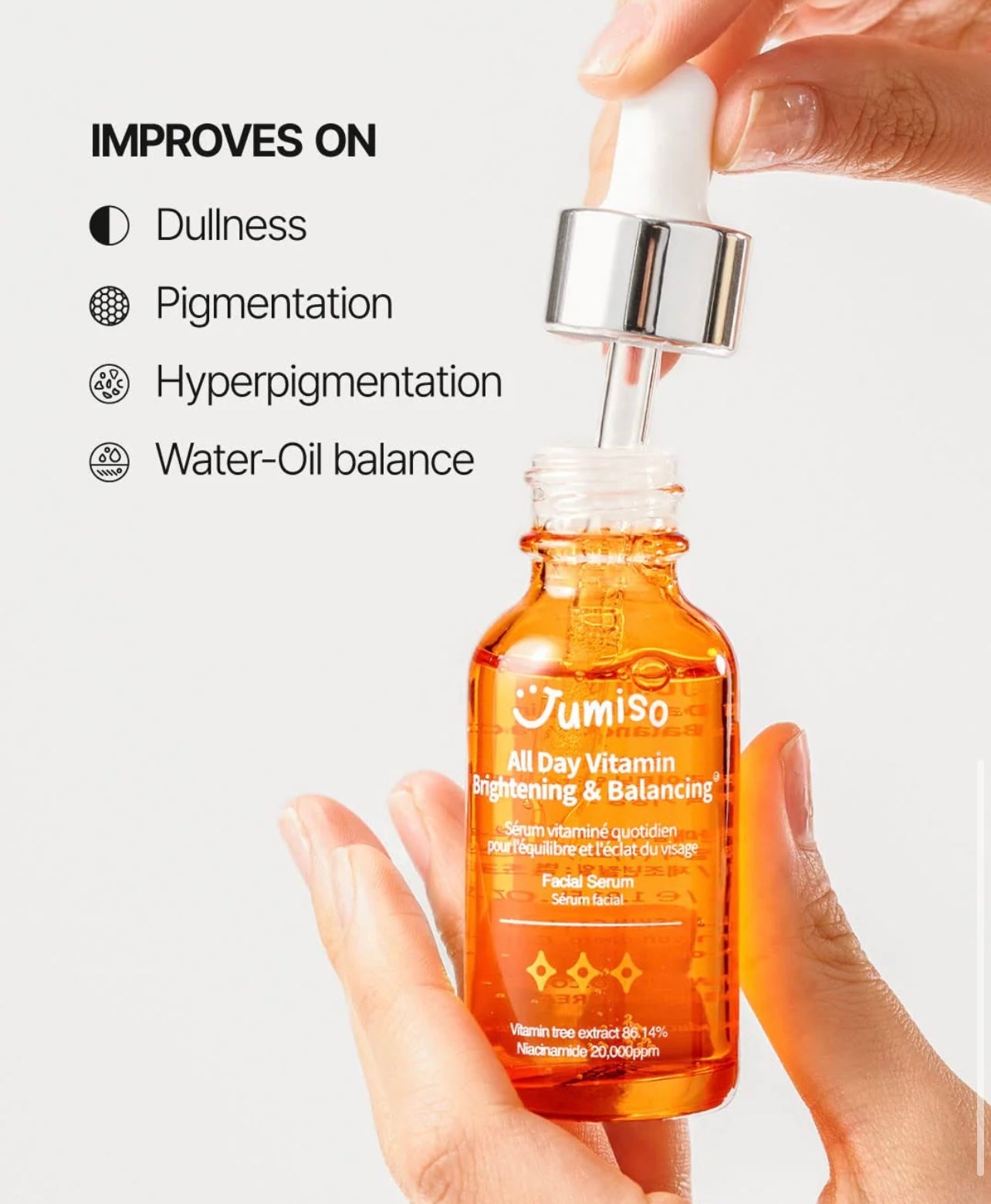 JUMISO All Day Vitamin Brightening & Balancing Facial Serum